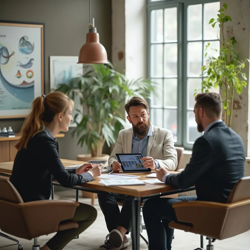 Consultor de FinanciARG asesorando a cliente