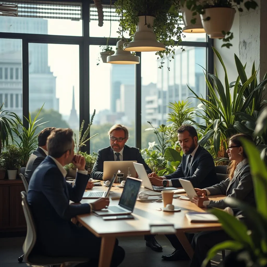 Equipo de FinanciARG en la oficina principal de Buenos Aires